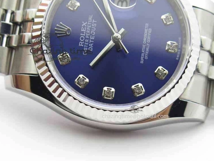 SS Edition Diam BP SS 116234 Dial Blue Markers SA3135 DateJust On Best Bracelet 0310